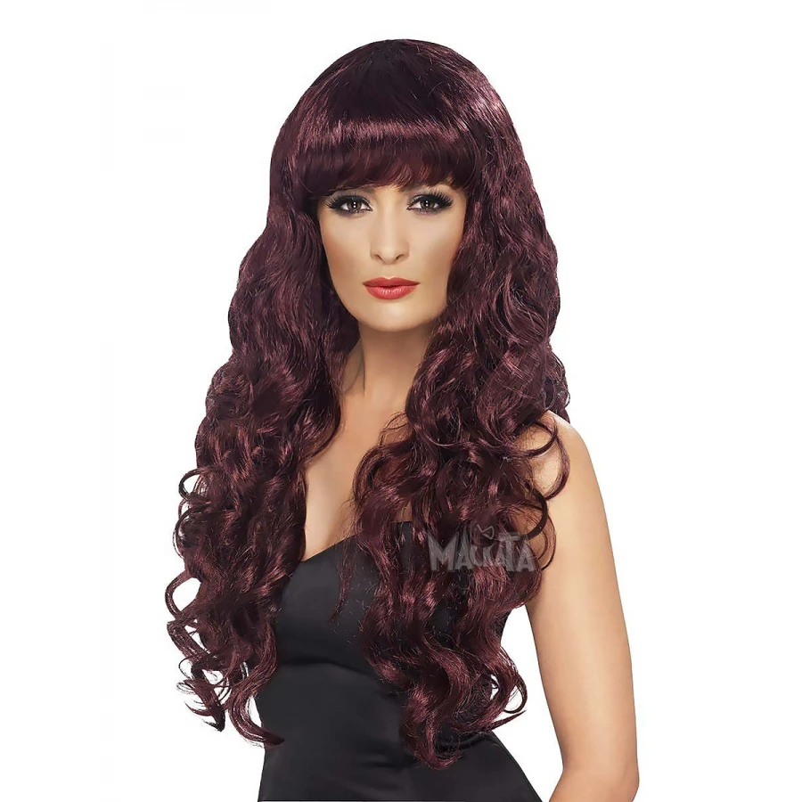 Карнавална червена перука Sirena Maroon 42265