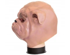 Маска на куче булдог