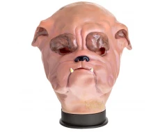 Маска на куче булдог