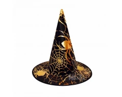 Шапка за Вещица със златна паяжина