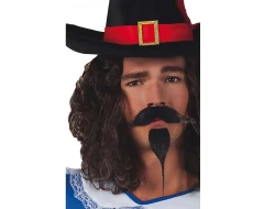 Комплект мустаци с брада за мускетар 01804