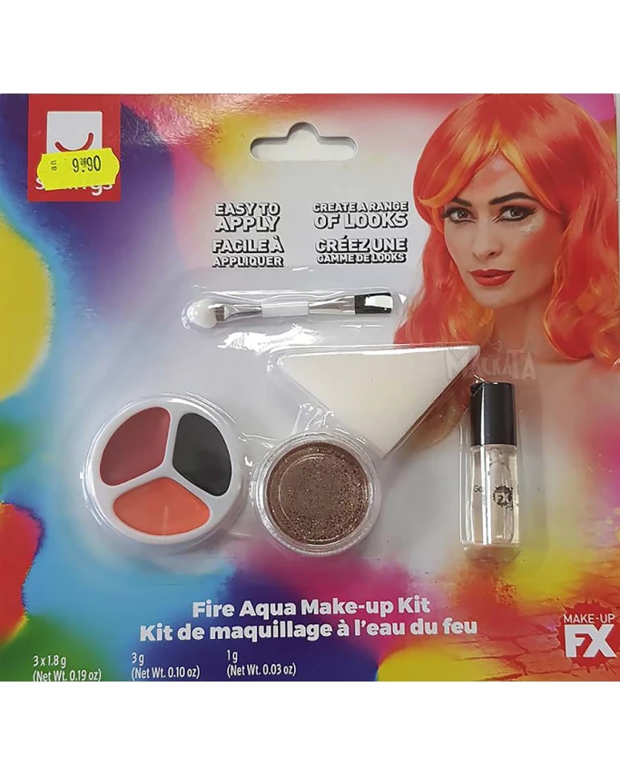 Карнавален грим - Make-Up FX, Fire Aqua Kit 50736