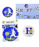 Парти украса - банер Happy Birthday с футболисти 54375 Парти украса - банер Happy Birthday с футболисти 54375