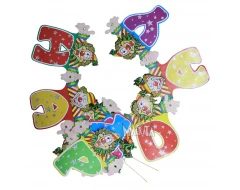 Банер Happy Birthday с клоуни