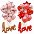 Парти сет от балони за Свети Валентин – Love – 15бр