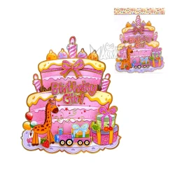 Парти украса 3D Birthday girl