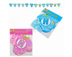 Банер Happy Birthday бебешки бодита