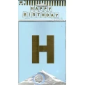 Парти украса - банер Happy Birthday в син цвят