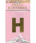 Парти украса - банер Happy Birthday в розов цвят Парти украса - банер Happy Birthday в розов цвят