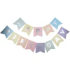 Парти украса - Банер Happy Birthday в цветове макарон