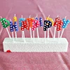 Свещи на точки за парти - комплект "Happy Birthday"
