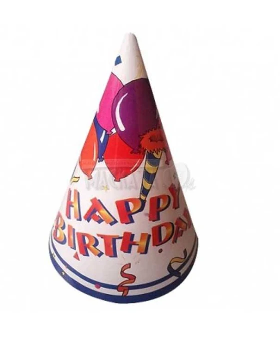 Парти шапка - Happy Birthday - 5бр