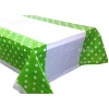 Зелена парти покривка с точки 