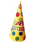 Парти шапка - Happy Birthday - 5бр Парти шапка - Happy Birthday - 5бр