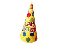 Парти шапка - Happy Birthday - 5бр
