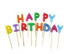 Свещи за парти - комплект "Happy Birthday"