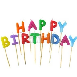 Свещи за парти - комплект "Happy Birthday"