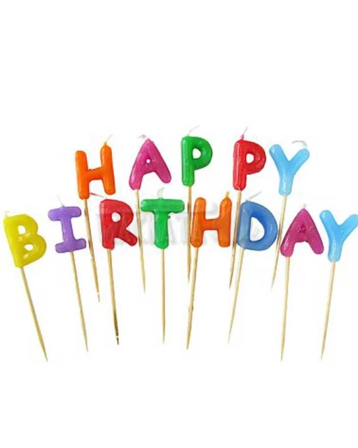 Свещи за парти - комплект "Happy Birthday"