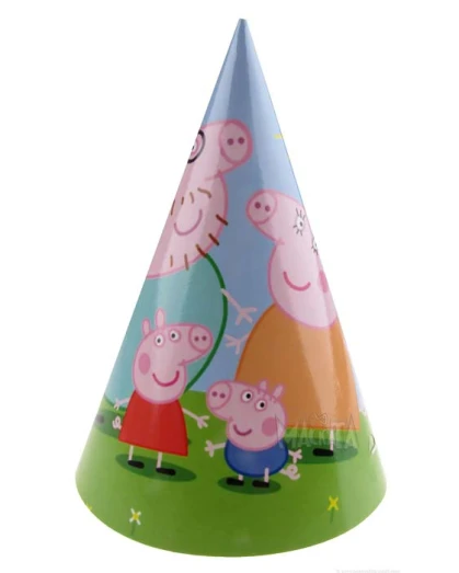 Парти шапки с Peppa Pig - 5бр