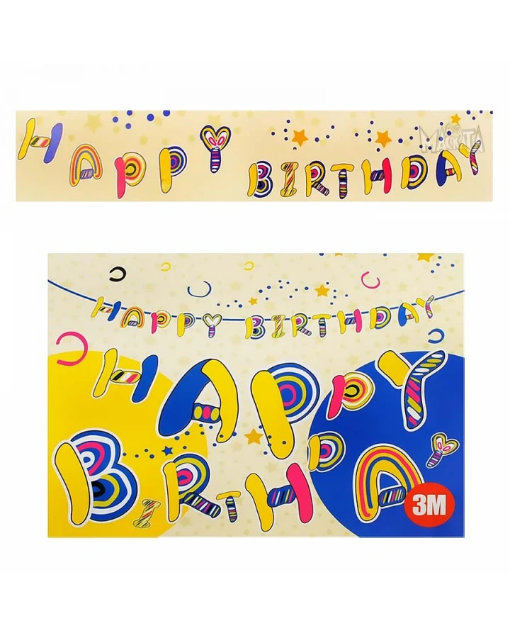 Банер Happy Birthday весел