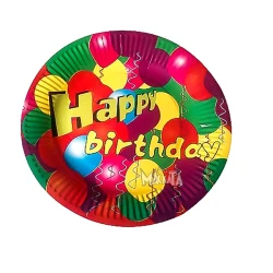 Парти чинии - Happy Birthday 10бр