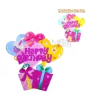 Парти надпис Happy Birthday със сърца Парти надпис Happy Birthday със сърца