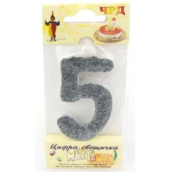 Свещи за парти - "Сребърна" 5