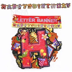 Банер Happy Birthday с буболечки малък
