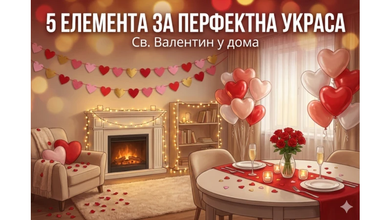 5 задължителни елемента за перфектната украса за Св. Валентин