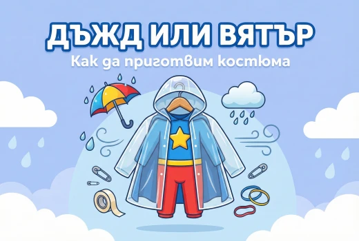 Как да подготвим карнавалния костюм при вероятност за дъжд или вятър