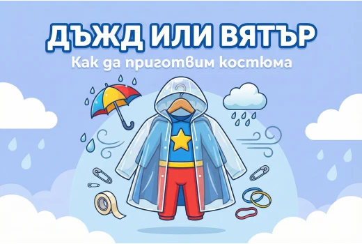 Как да подготвим карнавалния костюм при вероятност за дъжд или вятър