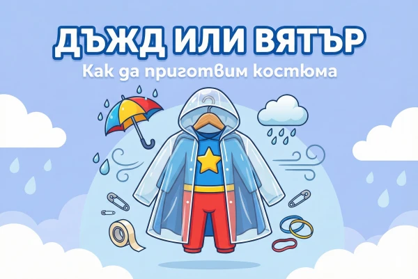 Как да подготвим карнавалния костюм при вероятност за дъжд или вятър