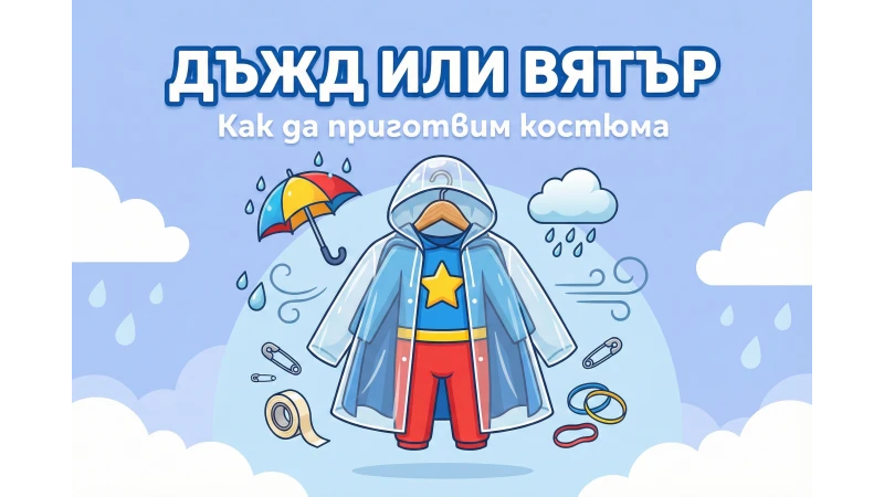 Как да подготвим карнавалния костюм при вероятност за дъжд или вятър