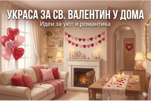 Как да украсим дома за Свети Валентин