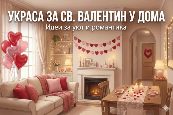 Как да украсим дома за Свети Валентин