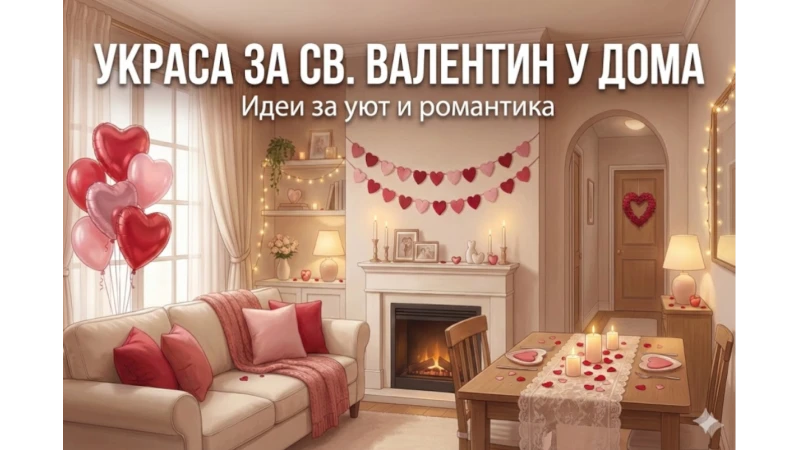 Как да украсим дома за Свети Валентин