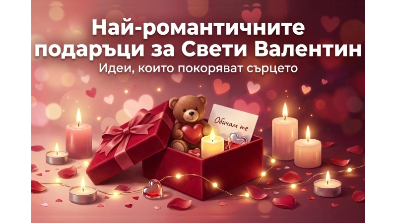 Най-романтичните подаръци за Свети Валентин, които ще покорят сърцето
